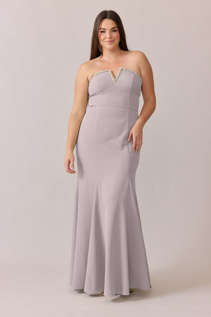 Estelle Luxe Crepe Dress | Made To Order | Taupe