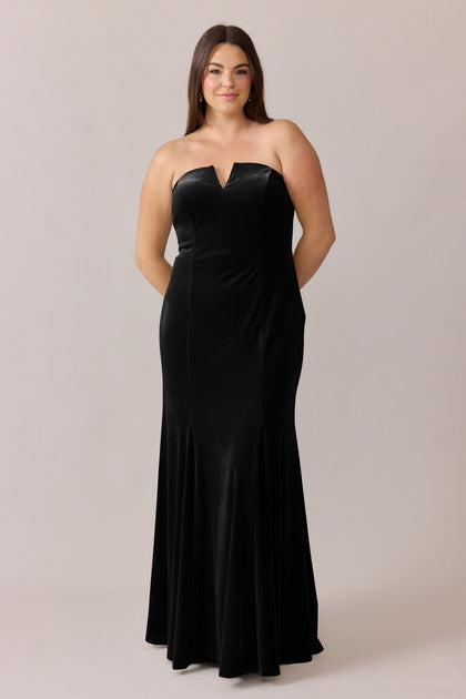 Estelle Velvet Dress | Made To Order | Black