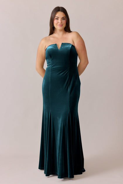 Estelle Velvet Dress | Made To Order | Desert Blue