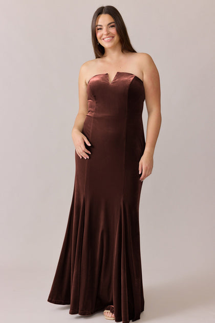 Estelle Velvet Dress | Made To Order | Mahogany