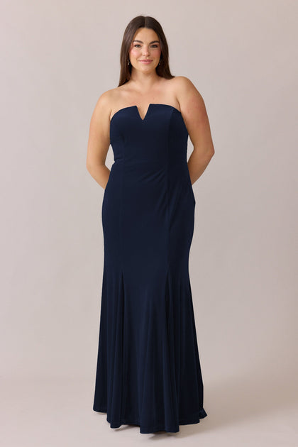 Estelle Velvet Dress | Made To Order | Navy Blue