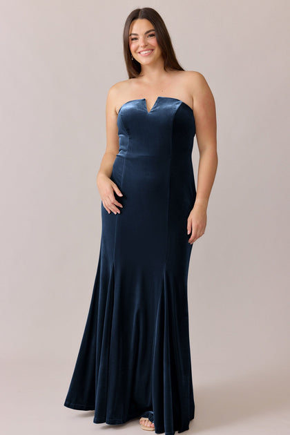Estelle Velvet Dress | Made To Order | Royal Blue