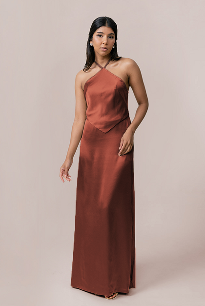 Everly Satin Dress | Made To Order | Cinnamon Rose