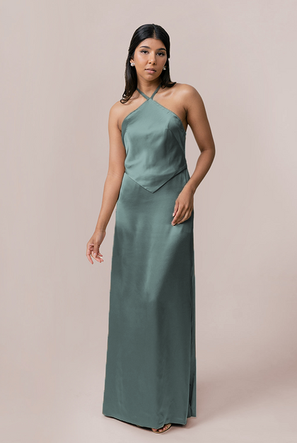 Everly Satin Dress | Made To Order | Rosemary