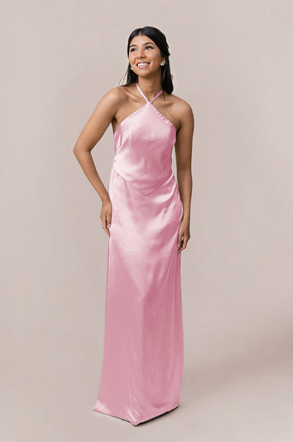 Everly Satin Dress | Made To Order | Perfect Pink