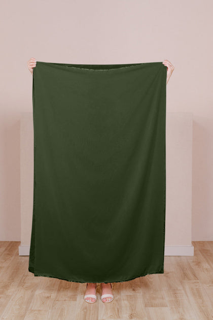 Chiffon Fabric By Yard | Deep Olive