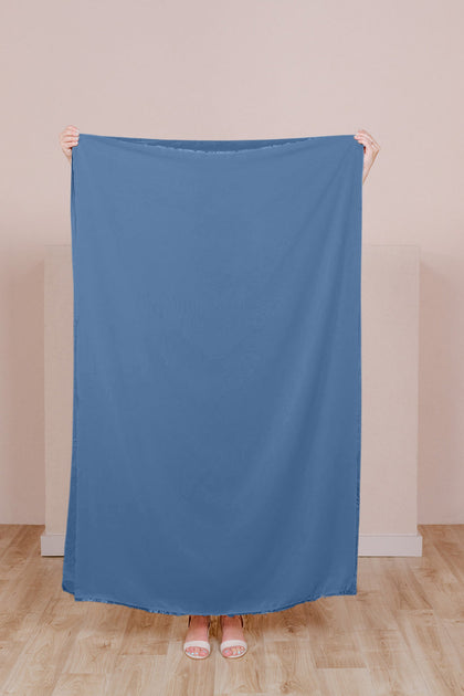 Chiffon Fabric By Yard | Dusty Blue