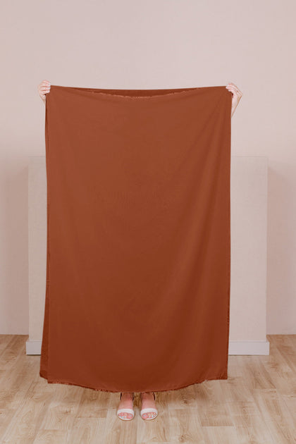 Pre-Cut Chiffon Fabric by Yard | Rust