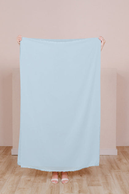Pre-Cut Chiffon Fabric by Yard | Sky Blue