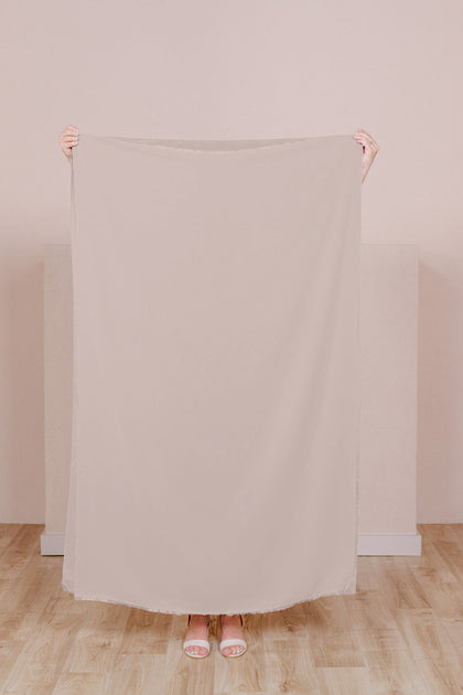 Pre-Cut Chiffon Fabric by Yard | Taupe
