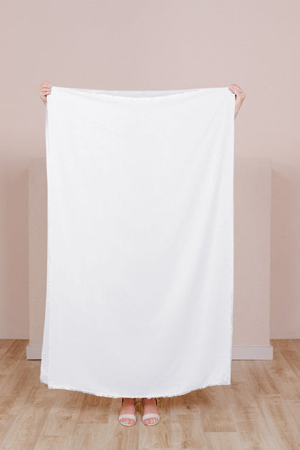 Chiffon Fabric By Yard | White Pearl