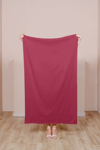 Pre-Cut Crepe Fabric by Yard | Berry