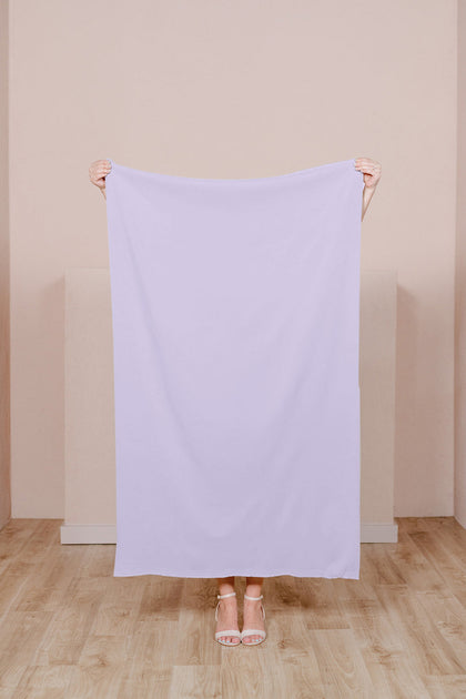Crepe Fabric By Yard | Light Lavender