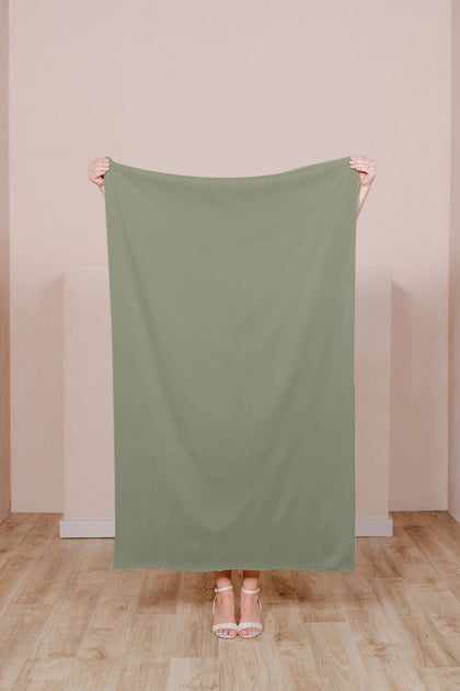 Pre-Cut Crepe Fabric by Yard | Moss