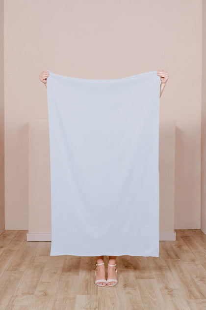 Crepe Fabric By Yard | Sky Blue