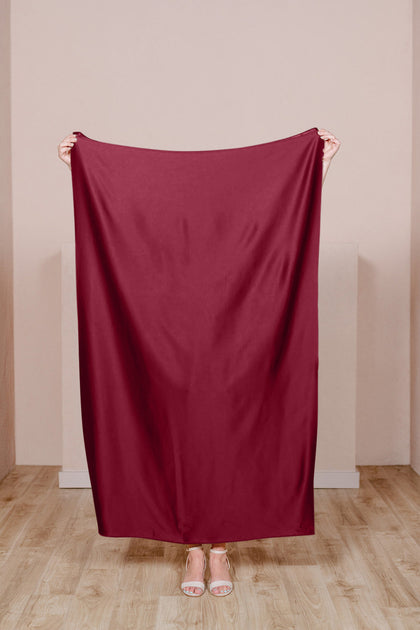 Satin Fabric by Yard | Berry