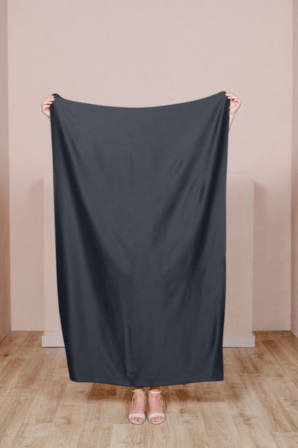Satin Fabric by Yard | Black