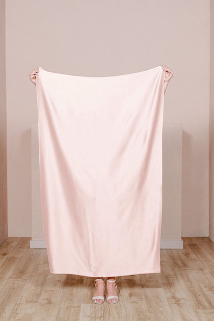 Pre-Cut Satin Fabric by Yard | Blush