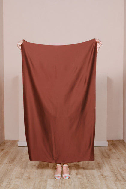 Pre-Cut Satin Fabric by Yard | Cinnamon Rose