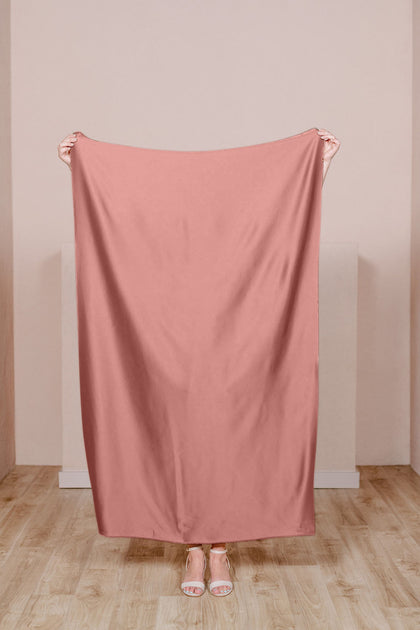 Satin Fabric by Yard | Desert Rose