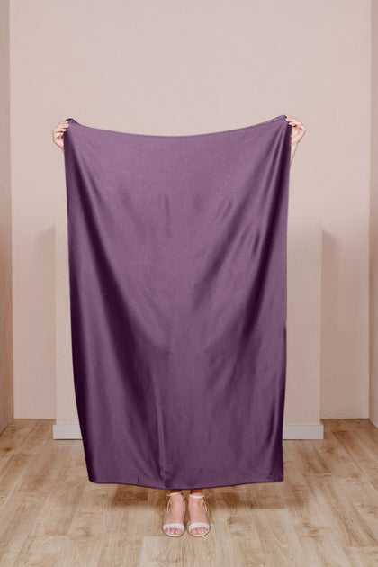 Pre-Cut Satin Fabric by Yard | Dusty Plum
