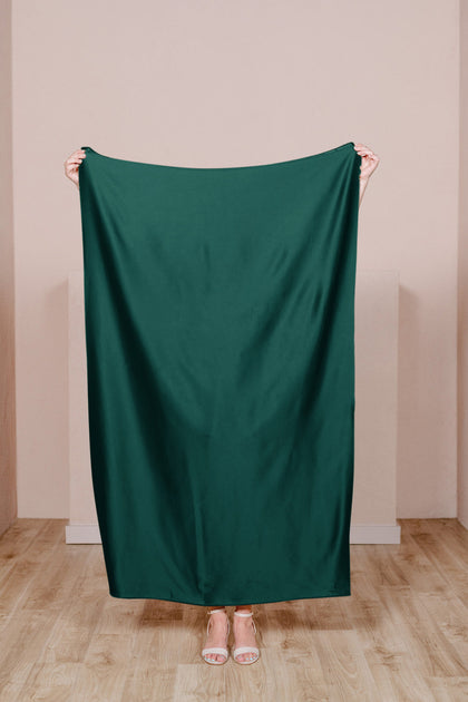 Satin Fabric by Yard | Emerald