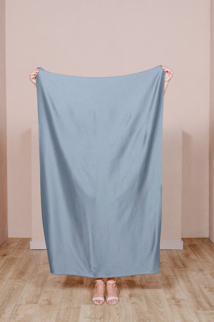 Satin Fabric by Yard | French Blue