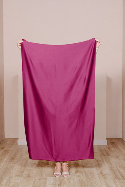 Satin Fabric by Yard | Fuchsia