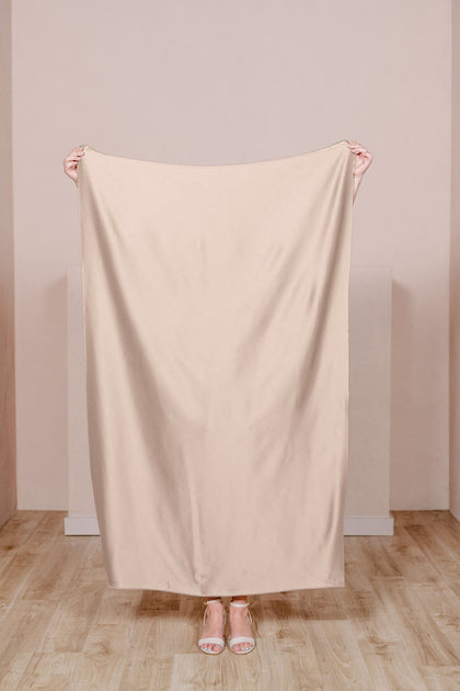 Pre-Cut Satin Fabric by Yard | Gold Champagne