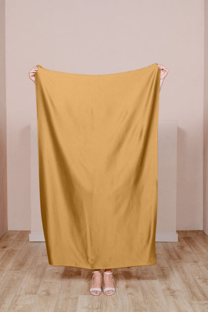 Pre-Cut Satin Fabric by Yard | Gold