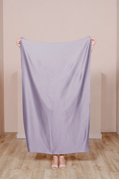 Satin Fabric by Yard | Light Lavender