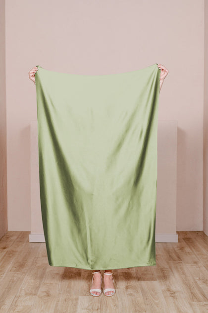 Satin Fabric by Yard | Matcha