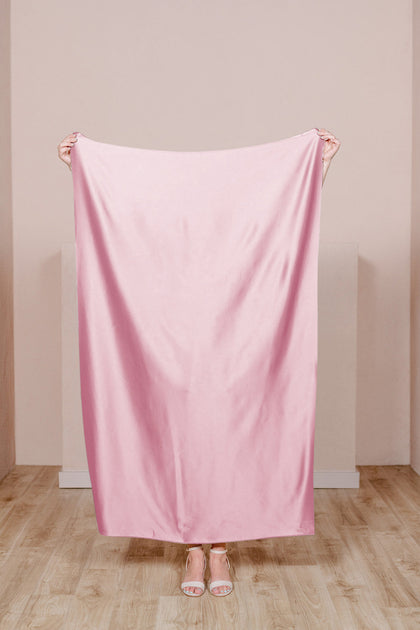 Satin Fabric by Yard | Perfect Pink
