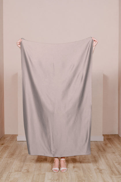 Pre-Cut Satin Fabric by Yard | Taupe