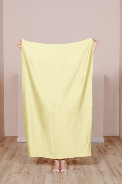 Pre-Cut Satin Fabric by Yard | Yellow