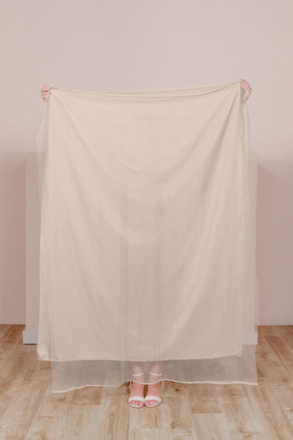 Pre-Cut Tulle Fabric by Yard | Cappuccino