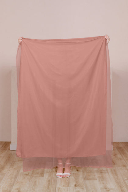 Pre-Cut Tulle Fabric by Yard | Desert Rose