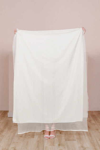 Tulle Fabric By Yard | White Pearl
