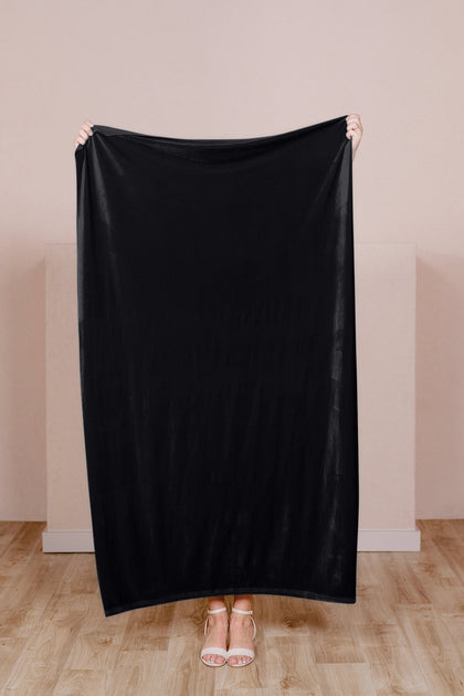 Pre-Cut Velvet Fabric by Yard | Black