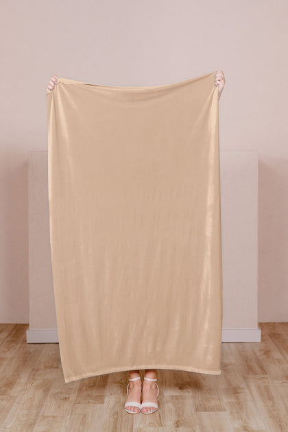 Pre-Cut Velvet Fabric by Yard | Gold Champagne