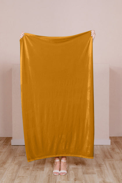 Pre-Cut Velvet Fabric by Yard | Mustard