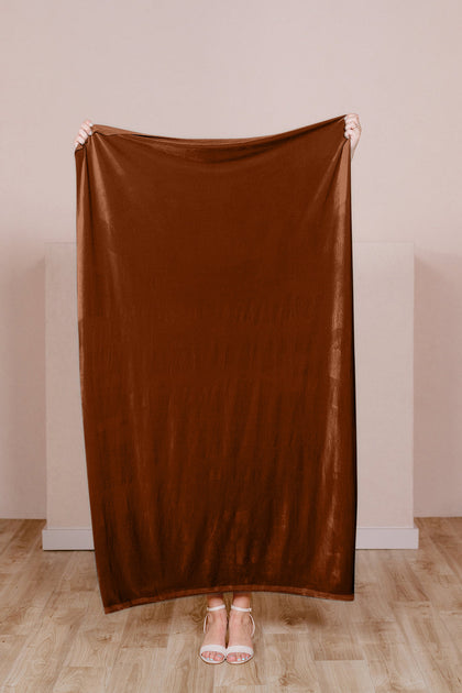 Pre-Cut Velvet Fabric by Yard | Rust