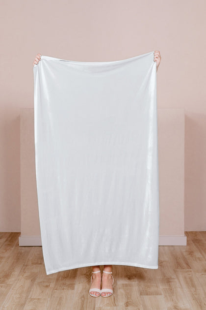 Pre-Cut Velvet Fabric by Yard | White Pearl