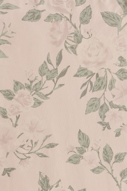 Chiffon Floral Print Fabric By Yard | Champagne Bouquet