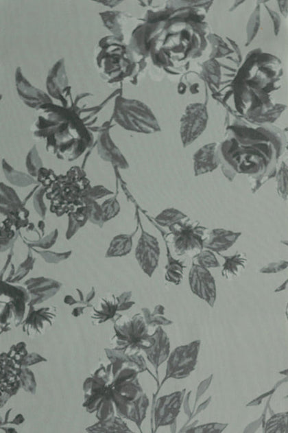 Pre-Cut Chiffon Floral Print Fabric By Yard | Sage Bouquet