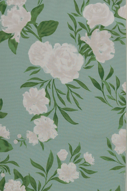 Pre-Cut Chiffon Floral Print Fabric By Yard | Sage Multi Bouquet
