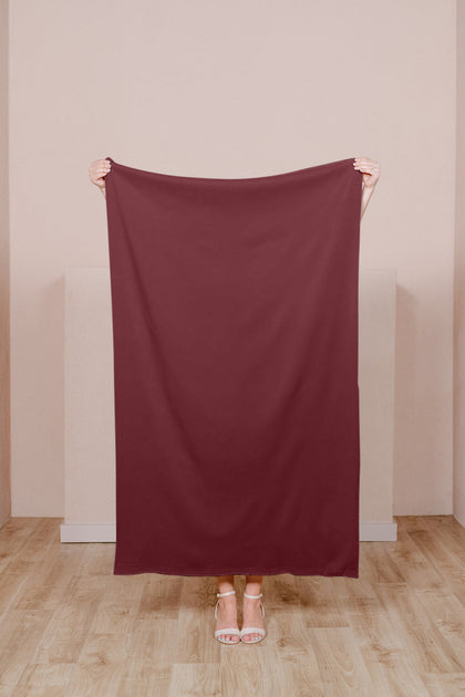 Pre-Cut Crepe Fabric by Yard | Cabernet