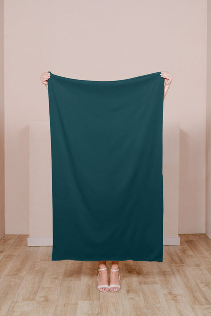 Crepe Fabric By Yard | Classic Emerald