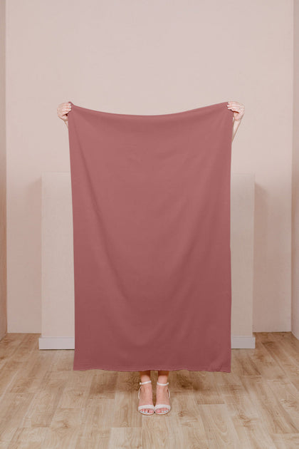 Pre-Cut Crepe Fabric by Yard | Dusty Rose