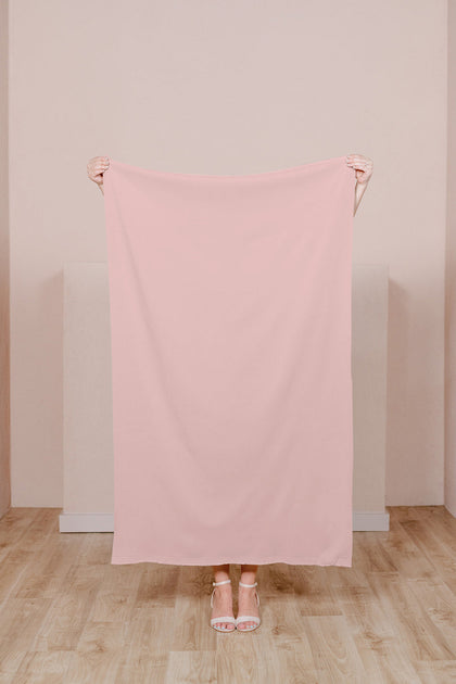 Crepe Fabric By Yard | Petal Pink